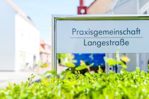 Praxisgemeinschaft Langestraße Schild
